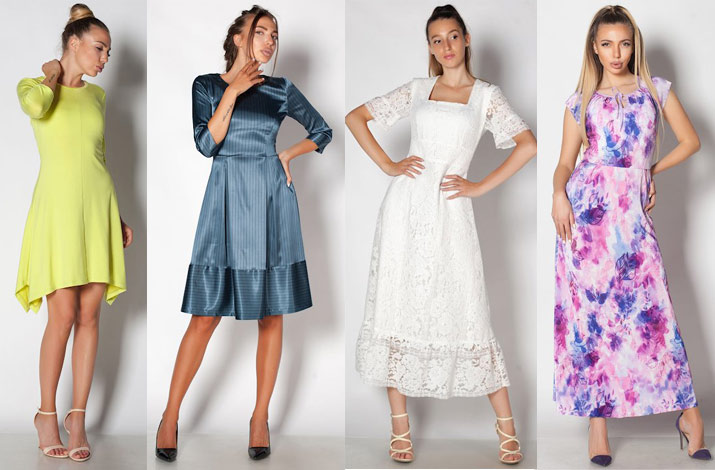 Дамски рокли с различна дължина от онлайн магазин Ефреа